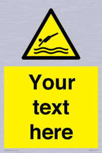 Custom Warning diving area